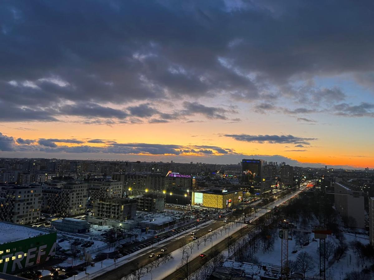 Apartament Skyscrapper Z Widokiem Na Panorame Warszawy Варшава Екстериор снимка