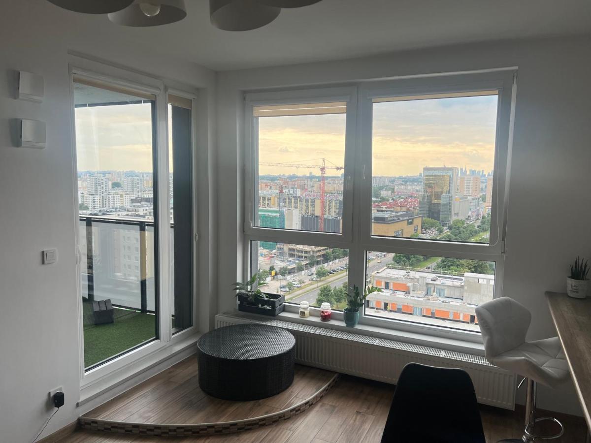 Apartament Skyscrapper Z Widokiem Na Panorame Warszawy Варшава Екстериор снимка